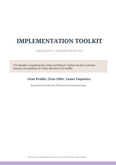 SmartWayLab Enquiry-Ready Local Business Kit toolkit cover
